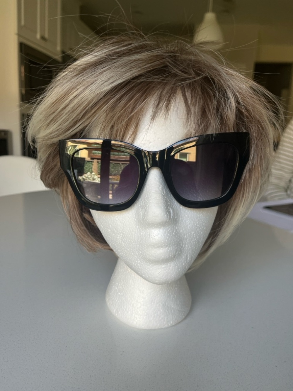 Quay Australia Black Oversized Square Sunglasses